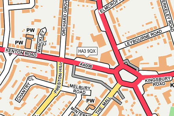 HA3 9QX map - OS OpenMap – Local (Ordnance Survey) HA3 9QX map - OS OpenMap – Local (Ordnance Survey)