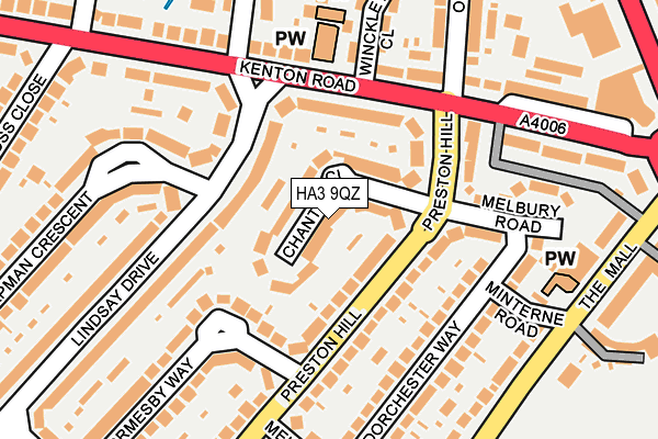 HA3 9QZ map - OS OpenMap – Local (Ordnance Survey) HA3 9QZ map - OS OpenMap – Local (Ordnance Survey)