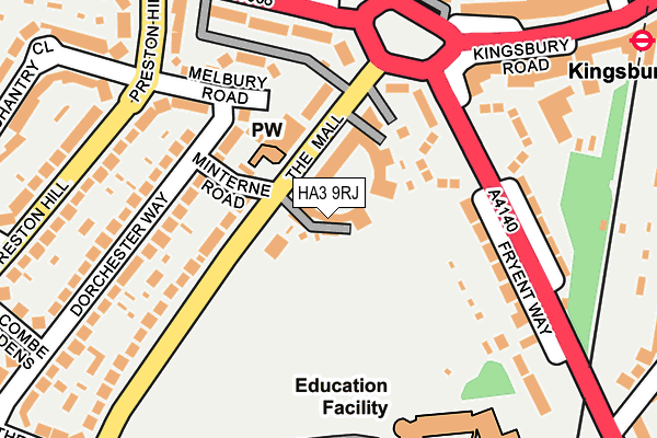 HA3 9RJ map - OS OpenMap – Local (Ordnance Survey) HA3 9RJ map - OS OpenMap – Local (Ordnance Survey)