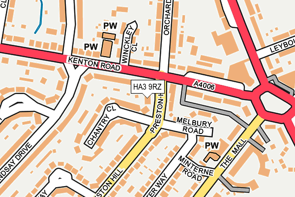 HA3 9RZ map - OS OpenMap – Local (Ordnance Survey) HA3 9RZ map - OS OpenMap – Local (Ordnance Survey)
