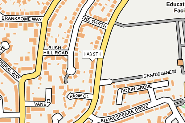 HA3 9TH map - OS OpenMap – Local (Ordnance Survey) HA3 9TH map - OS OpenMap – Local (Ordnance Survey)