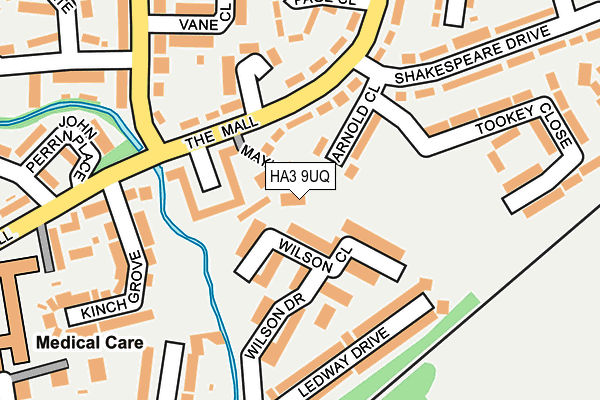 HA3 9UQ map - OS OpenMap – Local (Ordnance Survey) HA3 9UQ map - OS OpenMap – Local (Ordnance Survey)
