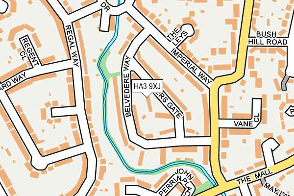 HA3 9XJ map - OS OpenMap – Local (Ordnance Survey) HA3 9XJ map - OS OpenMap – Local (Ordnance Survey)