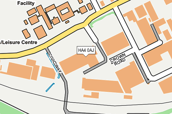HA4 0AJ map - OS OpenMap – Local (Ordnance Survey) HA4 0AJ map - OS OpenMap – Local (Ordnance Survey)