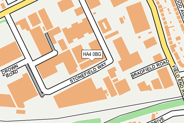 HA4 0BG map - OS OpenMap – Local (Ordnance Survey) HA4 0BG map - OS OpenMap – Local (Ordnance Survey)