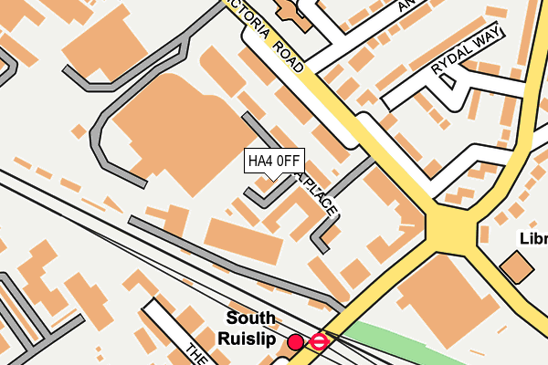 HA4 0FF map - OS OpenMap – Local (Ordnance Survey)