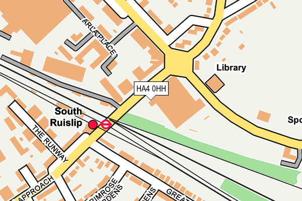 HA4 0HH map - OS OpenMap – Local (Ordnance Survey) HA4 0HH map - OS OpenMap – Local (Ordnance Survey)