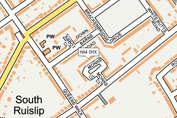 HA4 0HX map - OS OpenMap – Local (Ordnance Survey) HA4 0HX map - OS OpenMap – Local (Ordnance Survey)