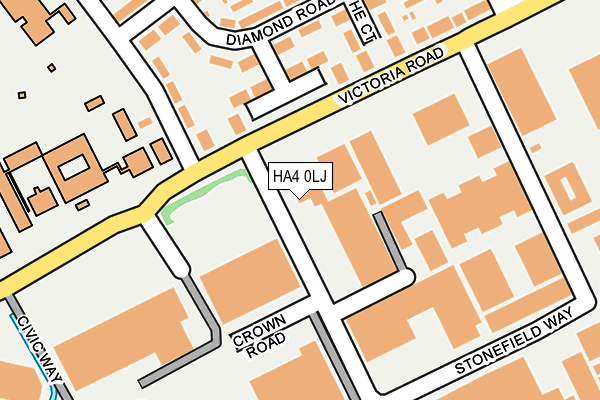 HA4 0LJ map - OS OpenMap – Local (Ordnance Survey) HA4 0LJ map - OS OpenMap – Local (Ordnance Survey)