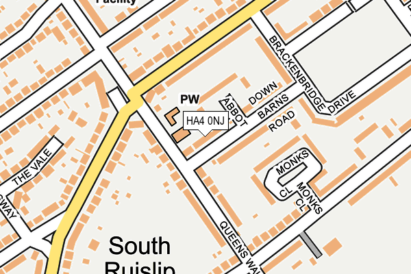HA4 0NJ map - OS OpenMap – Local (Ordnance Survey) HA4 0NJ map - OS OpenMap – Local (Ordnance Survey)