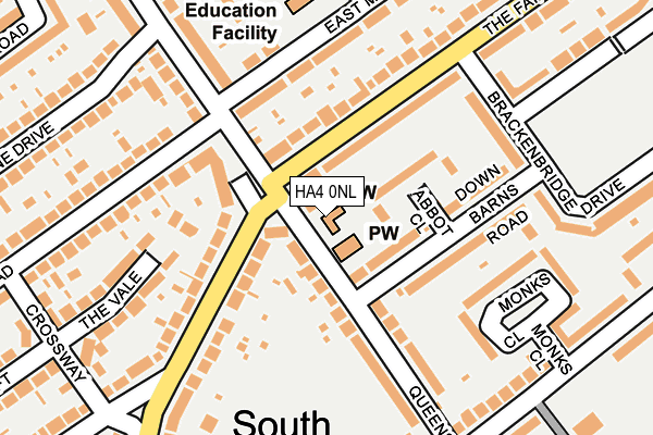 HA4 0NL map - OS OpenMap – Local (Ordnance Survey) HA4 0NL map - OS OpenMap – Local (Ordnance Survey)