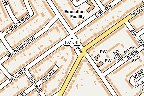 HA4 0NT map - OS OpenMap – Local (Ordnance Survey) HA4 0NT map - OS OpenMap – Local (Ordnance Survey)