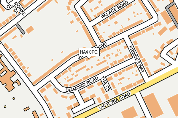 HA4 0PQ map - OS OpenMap – Local (Ordnance Survey) HA4 0PQ map - OS OpenMap – Local (Ordnance Survey)