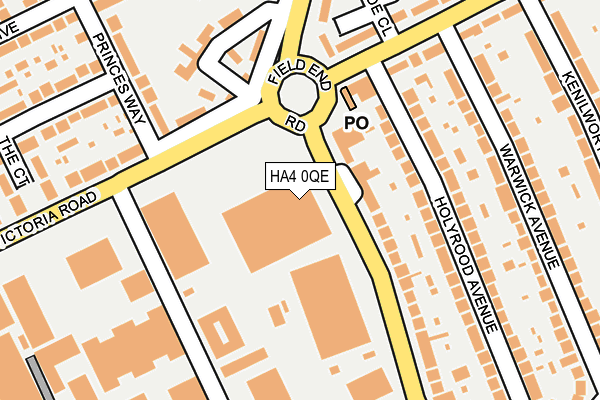 HA4 0QE map - OS OpenMap – Local (Ordnance Survey) HA4 0QE map - OS OpenMap – Local (Ordnance Survey)