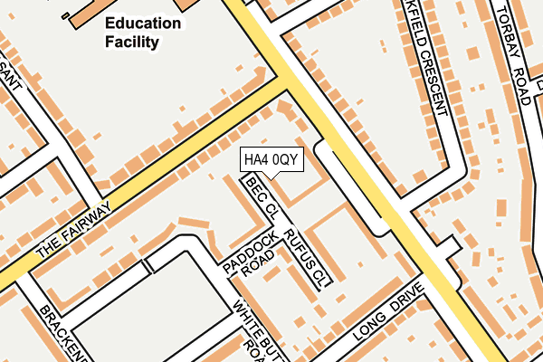 HA4 0QY map - OS OpenMap – Local (Ordnance Survey) HA4 0QY map - OS OpenMap – Local (Ordnance Survey)