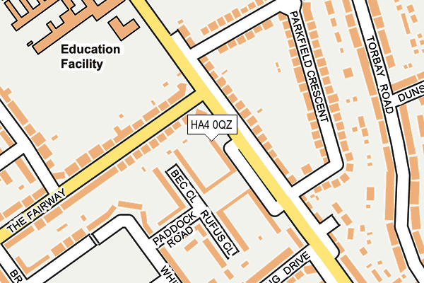 HA4 0QZ map - OS OpenMap – Local (Ordnance Survey) HA4 0QZ map - OS OpenMap – Local (Ordnance Survey)