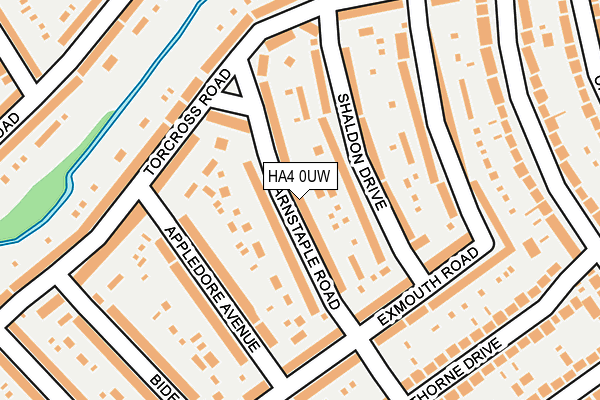 HA4 0UW map - OS OpenMap – Local (Ordnance Survey) HA4 0UW map - OS OpenMap – Local (Ordnance Survey)
