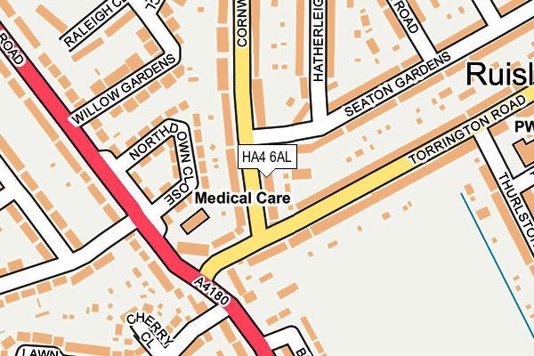HA4 6AL map - OS OpenMap – Local (Ordnance Survey) HA4 6AL map - OS OpenMap – Local (Ordnance Survey)