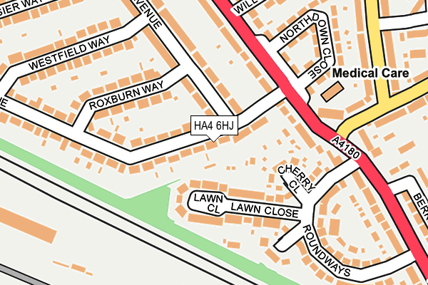 HA4 6HJ map - OS OpenMap – Local (Ordnance Survey)