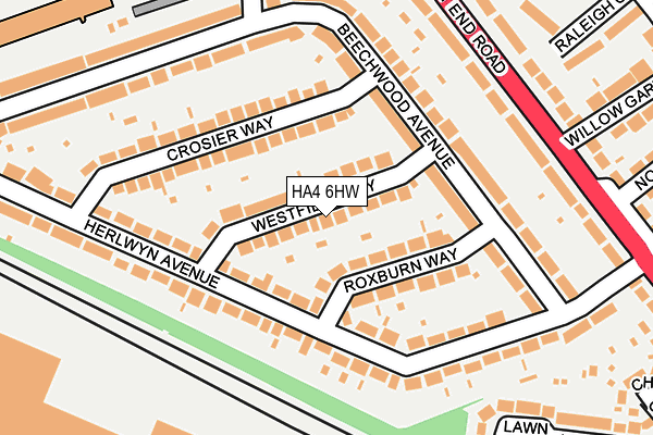 HA4 6HW map - OS OpenMap – Local (Ordnance Survey) HA4 6HW map - OS OpenMap – Local (Ordnance Survey)