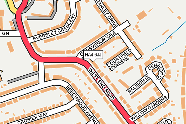 HA4 6JJ map - OS OpenMap – Local (Ordnance Survey) HA4 6JJ map - OS OpenMap – Local (Ordnance Survey)