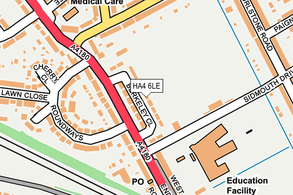 HA4 6LE map - OS OpenMap – Local (Ordnance Survey) HA4 6LE map - OS OpenMap – Local (Ordnance Survey)