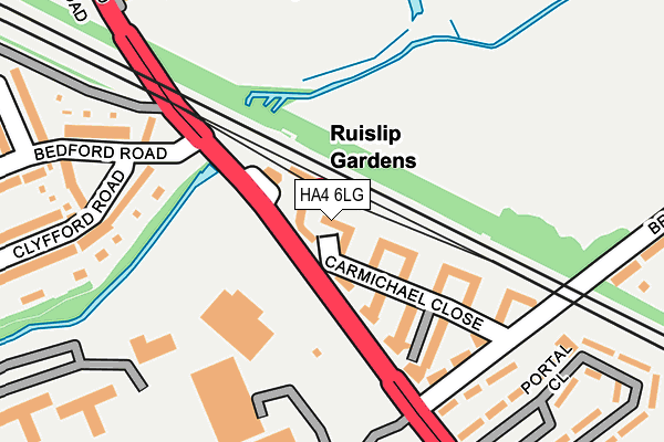 HA4 6LG map - OS OpenMap – Local (Ordnance Survey) HA4 6LG map - OS OpenMap – Local (Ordnance Survey)
