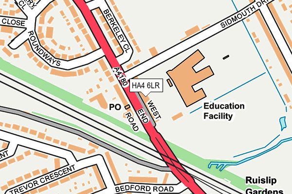 HA4 6LR map - OS OpenMap – Local (Ordnance Survey) HA4 6LR map - OS OpenMap – Local (Ordnance Survey)