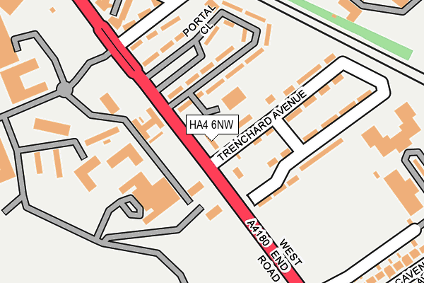 HA4 6NW map - OS OpenMap – Local (Ordnance Survey) HA4 6NW map - OS OpenMap – Local (Ordnance Survey)