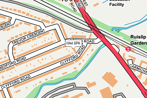 HA4 6PA map - OS OpenMap – Local (Ordnance Survey) HA4 6PA map - OS OpenMap – Local (Ordnance Survey)