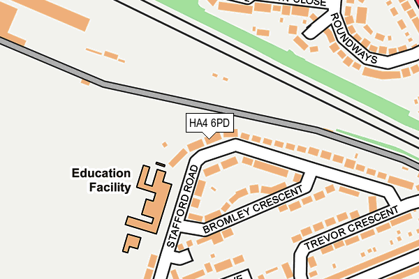 HA4 6PD map - OS OpenMap – Local (Ordnance Survey) HA4 6PD map - OS OpenMap – Local (Ordnance Survey)