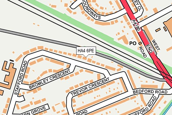 HA4 6PE map - OS OpenMap – Local (Ordnance Survey) HA4 6PE map - OS OpenMap – Local (Ordnance Survey)
