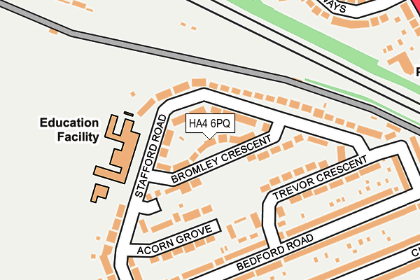 HA4 6PQ map - OS OpenMap – Local (Ordnance Survey) HA4 6PQ map - OS OpenMap – Local (Ordnance Survey)