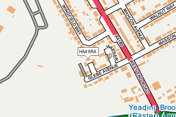 HA4 6RA map - OS OpenMap – Local (Ordnance Survey) HA4 6RA map - OS OpenMap – Local (Ordnance Survey)