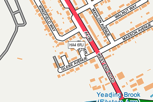 HA4 6RJ map - OS OpenMap – Local (Ordnance Survey) HA4 6RJ map - OS OpenMap – Local (Ordnance Survey)