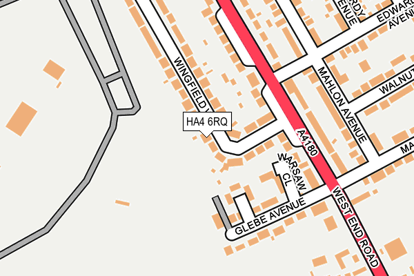 HA4 6RQ map - OS OpenMap – Local (Ordnance Survey) HA4 6RQ map - OS OpenMap – Local (Ordnance Survey)