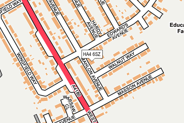 HA4 6SZ map - OS OpenMap – Local (Ordnance Survey) HA4 6SZ map - OS OpenMap – Local (Ordnance Survey)