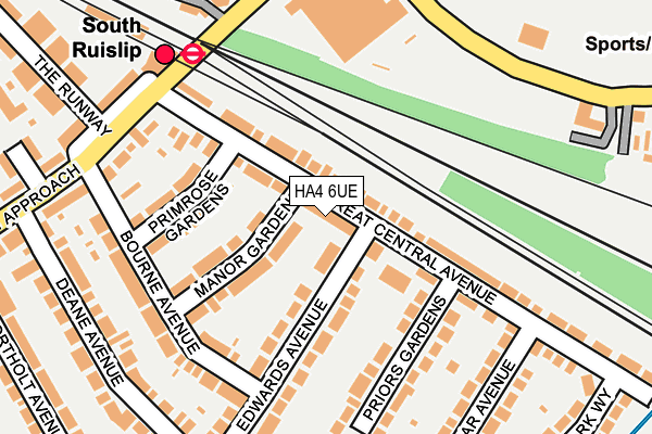 HA4 6UE map - OS OpenMap – Local (Ordnance Survey) HA4 6UE map - OS OpenMap – Local (Ordnance Survey)