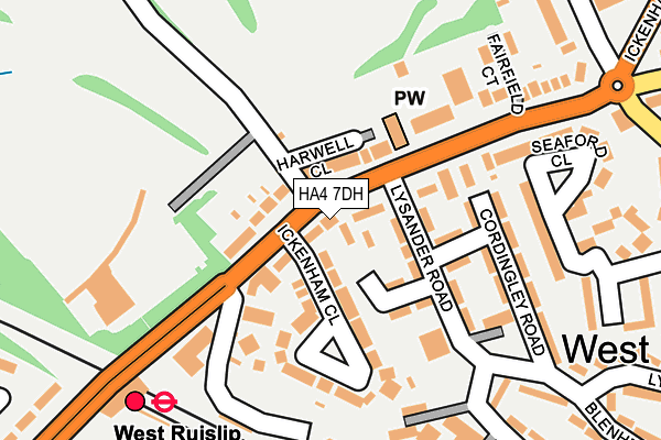 HA4 7DH map - OS OpenMap – Local (Ordnance Survey) HA4 7DH map - OS OpenMap – Local (Ordnance Survey)