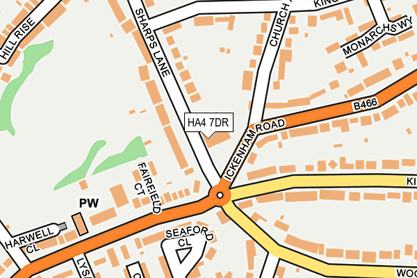 HA4 7DR map - OS OpenMap – Local (Ordnance Survey) HA4 7DR map - OS OpenMap – Local (Ordnance Survey)