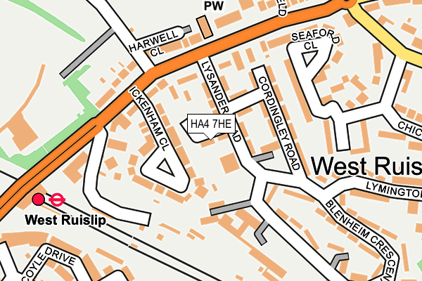 HA4 7HE map - OS OpenMap – Local (Ordnance Survey) HA4 7HE map - OS OpenMap – Local (Ordnance Survey)