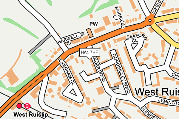 HA4 7HF map - OS OpenMap – Local (Ordnance Survey) HA4 7HF map - OS OpenMap – Local (Ordnance Survey)