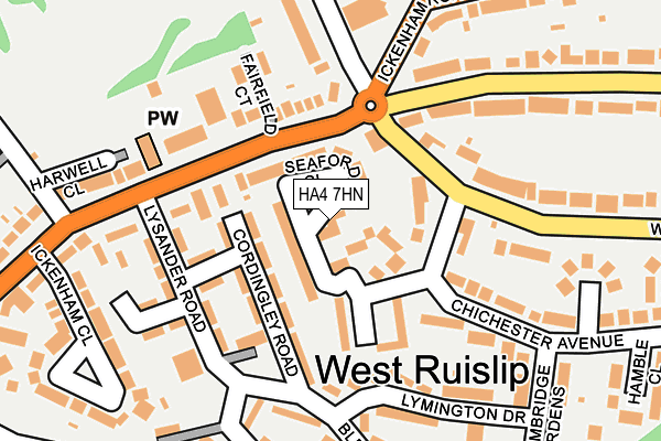 HA4 7HN map - OS OpenMap – Local (Ordnance Survey) HA4 7HN map - OS OpenMap – Local (Ordnance Survey)