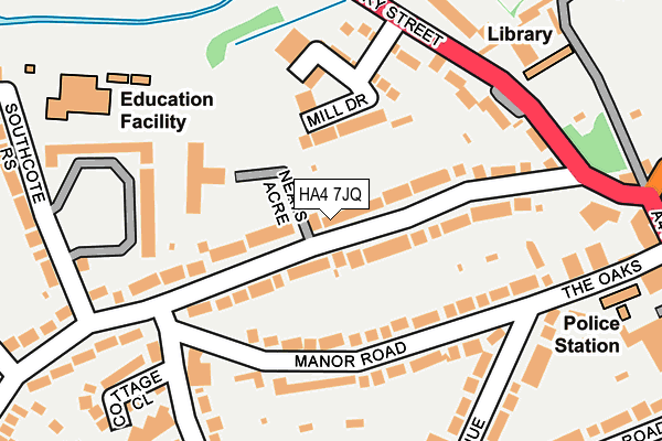 HA4 7JQ map - OS OpenMap – Local (Ordnance Survey) HA4 7JQ map - OS OpenMap – Local (Ordnance Survey)