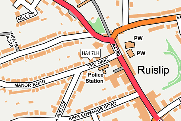 HA4 7LH map - OS OpenMap – Local (Ordnance Survey) HA4 7LH map - OS OpenMap – Local (Ordnance Survey)