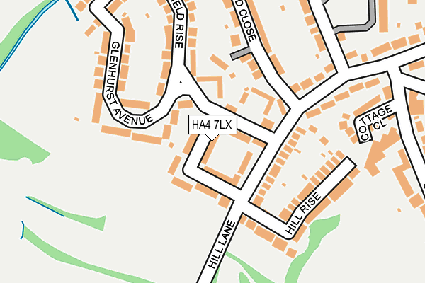 HA4 7LX map - OS OpenMap – Local (Ordnance Survey) HA4 7LX map - OS OpenMap – Local (Ordnance Survey)