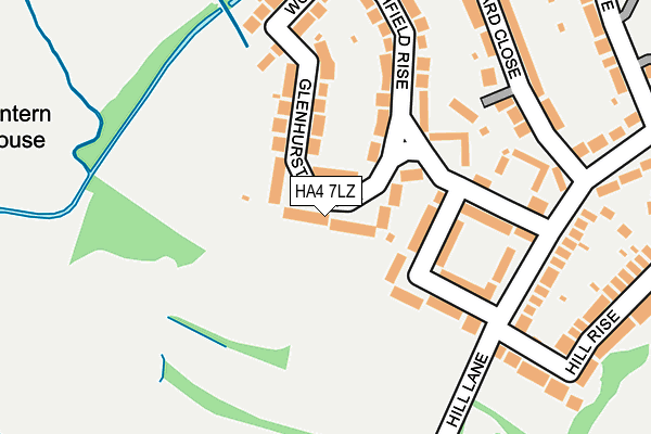 HA4 7LZ map - OS OpenMap – Local (Ordnance Survey) HA4 7LZ map - OS OpenMap – Local (Ordnance Survey)