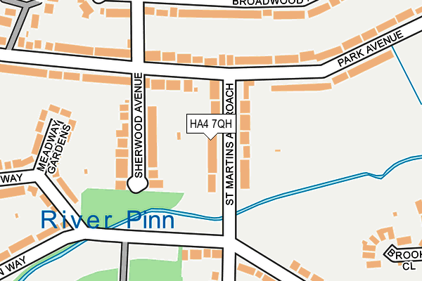 HA4 7QH map - OS OpenMap – Local (Ordnance Survey) HA4 7QH map - OS OpenMap – Local (Ordnance Survey)