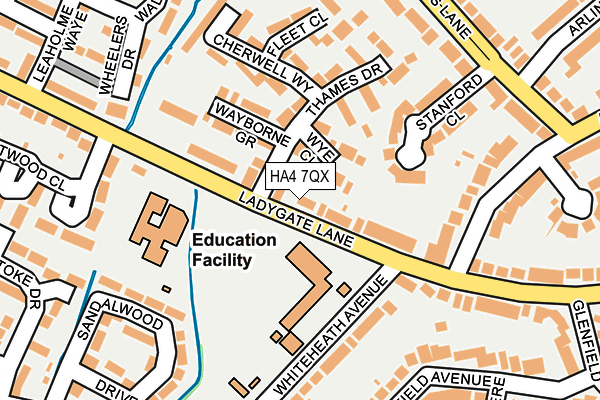 HA4 7QX map - OS OpenMap – Local (Ordnance Survey) HA4 7QX map - OS OpenMap – Local (Ordnance Survey)