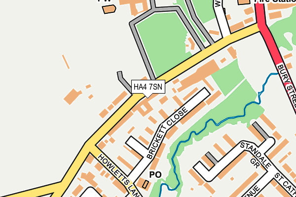 HA4 7SN map - OS OpenMap – Local (Ordnance Survey) HA4 7SN map - OS OpenMap – Local (Ordnance Survey)